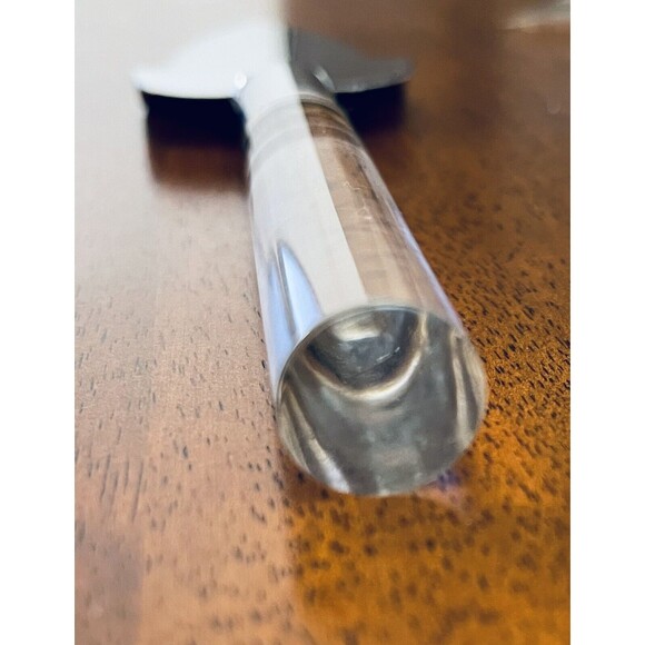 Frontier Forge Stainless Steel Cake Pie Serving Knife Lucite Handle '60 VTG - Picture 8 of 8